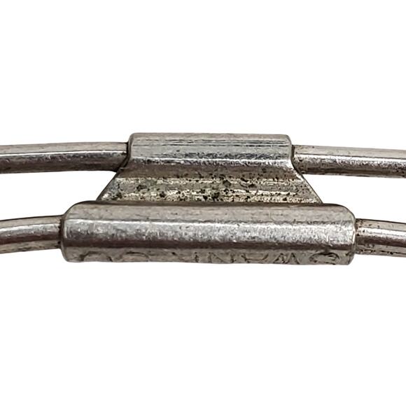 Swank 50 Tie Collar Bar Clip Clasp Silver Tone Pat Number 75818 Vtg - Picture 3 of 7